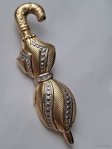 Крупная брошь. Зонт. 70-е, Германия