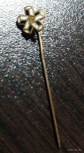 Выставка в Брно. Чехословакия, игла, латунь, эмаль.