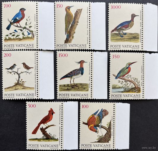 Ватикан 1989 Фауна. Птицы. Полная серия из 8 марок
