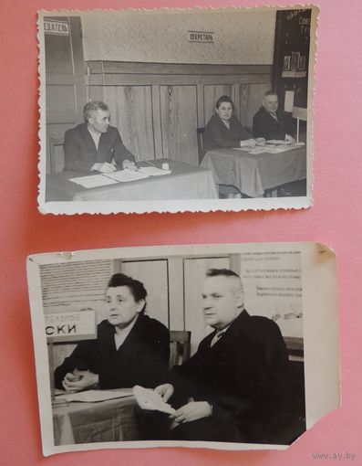 Фото "Выборы", 1950-е гг., 2 шт.