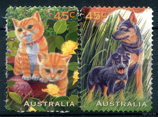Австралия - 1996г. - фауна - 2 марки - полная серия, гашёные [Mi 1603-1604]. #3-WB-77-A-2