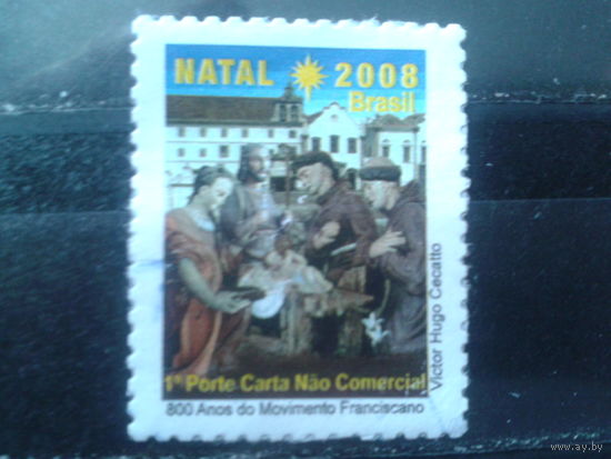 Бразилия 2008 Рождество Михель-1,0 евро гаш