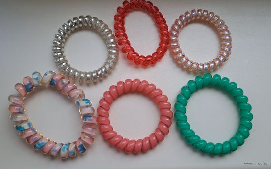 Пружинка-резинка-браслет, новый, разные