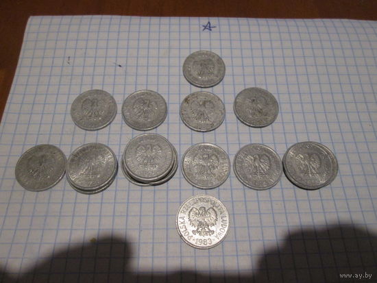 20 грошей.Польша.Цена за шт.