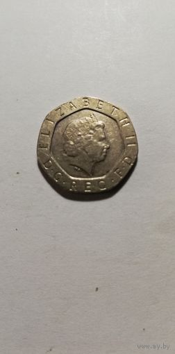 Великобритания 20 пенсов 2003г.