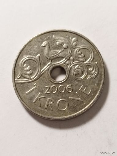 Норвегия 1 крона 2006