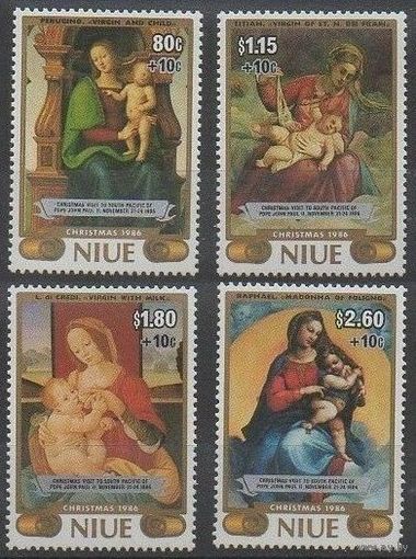 1986 Ниуэ 681-684 Живопись - Итальянская    MNH