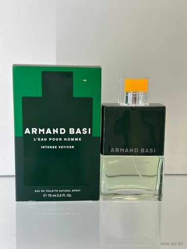 Парфюм мужской Armand Basi L Eau Pour Homme Intense Vetiver 75мл, ОРИГИНАЛ