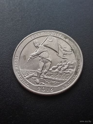 США 25 центов 2016 г. D - Форт Молтри