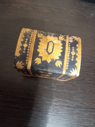 Шкатулка СССР соломка