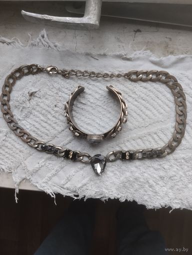 Цепь с кулоном и Браслет. Набор.