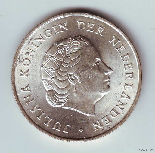 Антильские острова, 2 1/2 гульдена 1964 года  - состояние !