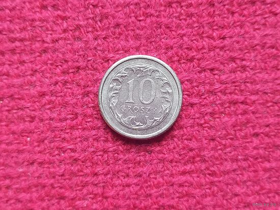 Польша 10 грошей 2000 г.