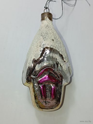 Ёлочная игрушка - Домик , СССР . С рубля