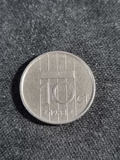 Нидерланды 10 центов 1983