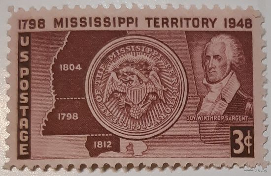 1948 Пятьдесят юбилей территории Миссисипи США