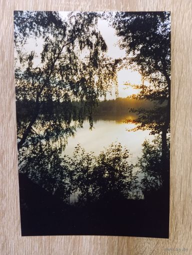 О-1. ФОТОГРАФИЯ . ЗАКАТ НА РЕКЕ.