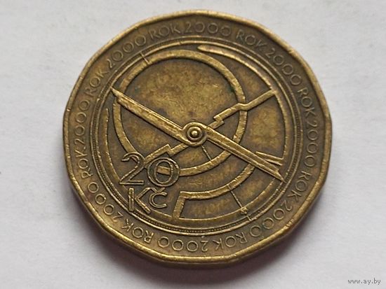 Чехия 20 крон 2000 г. Миллениум.