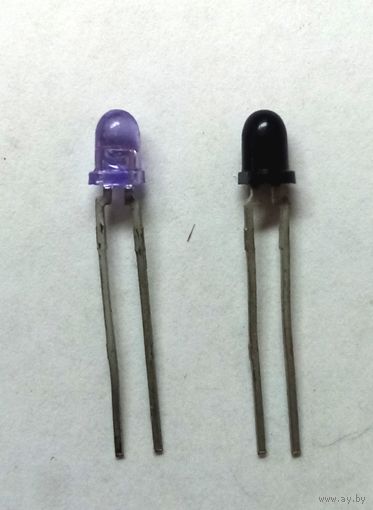 ИК светодиоды 3 мм. Пара, приёмник и передатчик.