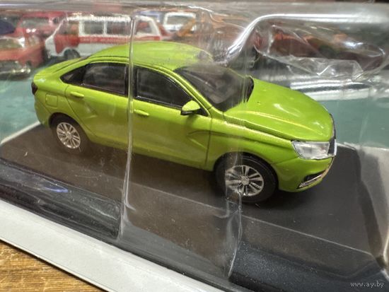 Ваз Лада Веста LADA VESTA 2018 Автолегенды Новая Эпоха ДеАгостини DeAgostini 1:43