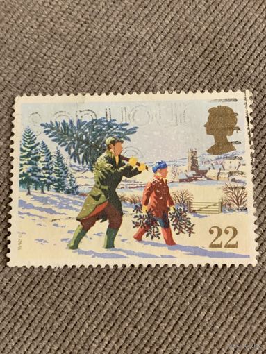 Великобритания 1990. Рождество. Новый год
