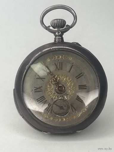 Часы карманные серебро Репетир На ходу