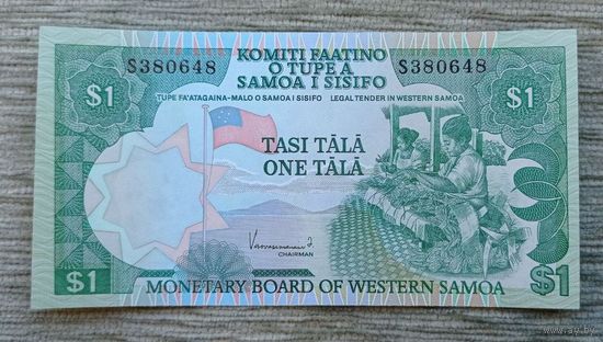 Werty71 Западное Самоа 1 тала 1980 год (литера S 2020) UNC банкнота Корабль
