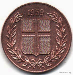 РЕСПУБЛИКА ИСЛАНДИЯ. 5 ЭЙРЕ 1959