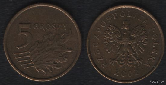 Польша y278 5 грош 2002 год (mw) (_5