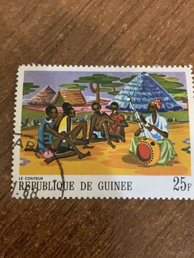 Гвинея 1968. Рассказчик. Марка из серии