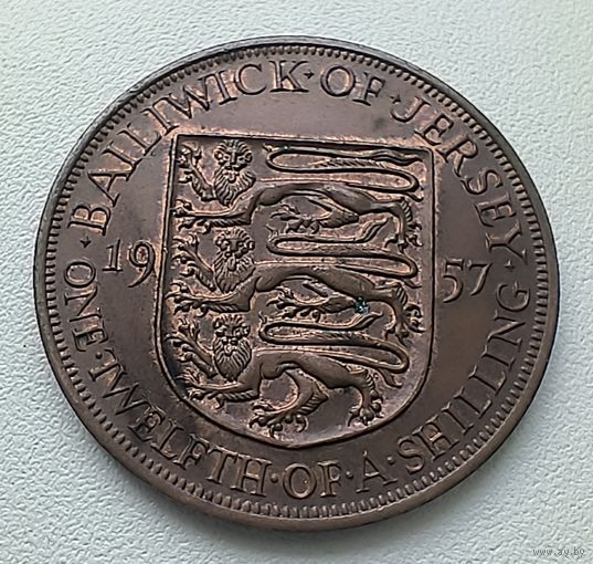 Джерси 1/12 шиллинга, 1957  1-13-25