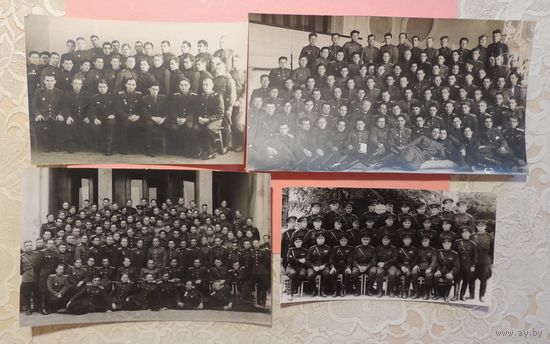 Фото "Офицерский состав 117 ГБР БМ части", 1946-1948 гг., Гомель (4 шт.)