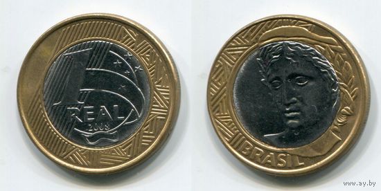 Бразилия. 1 реал (2008, UNC)