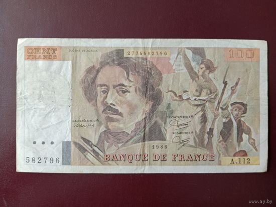 Франция 100 франков 1986