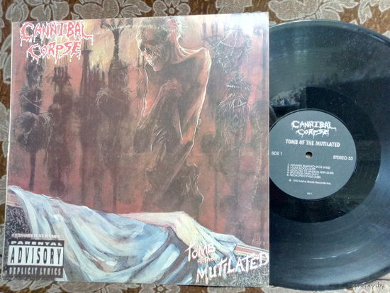 Виниловая пластинка CANNIBAL CORPSE. Tomb of the mutilated.