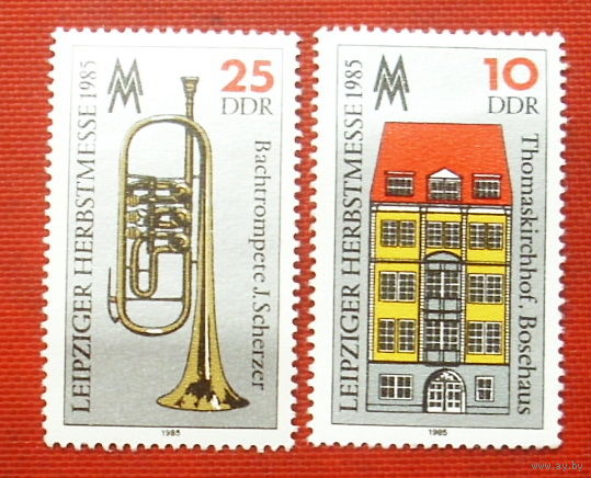 ГДР. Германия. Лейпцигская ярмарка. ( 2 марки ). 1985 года. 5-8.