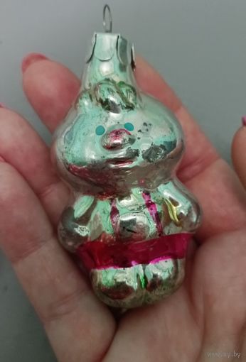 Ёлочная игрушка, стекло, Чипалино