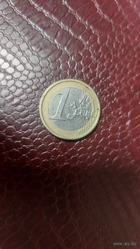 Монета 1 евро 2008г. Италия. Хорошая!