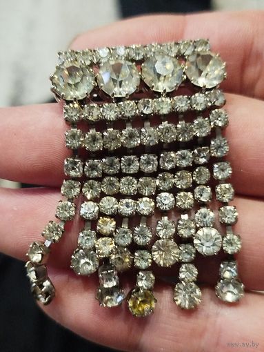 Красивая крупная брошь ссср,с рубля