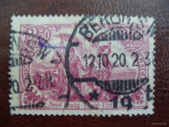 DR Mi.115 / Рейх. Германия. 1920 Wz.1 см.описание