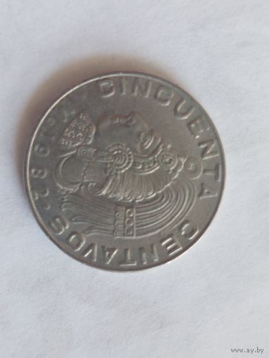 50 центаво мексика 1982