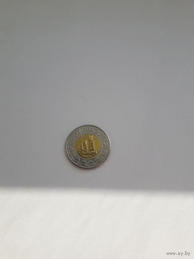 ОСТРОВ ПАСХИ 500 песо 2007 год/ биметалл/