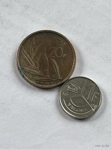 Бельгия 2 монеты