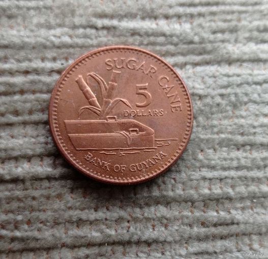 Werty71 Гайана 5 долларов 2002 Сахарный тростник