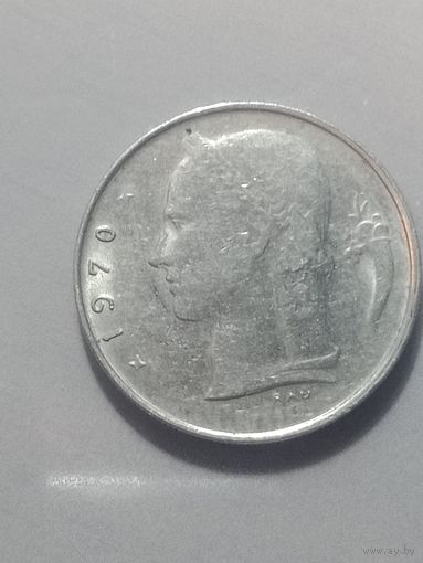Бельгия 1 франк 1970 года .