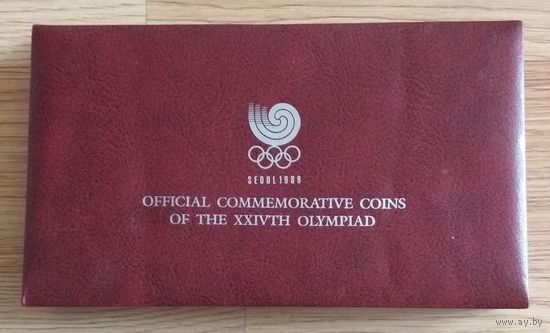 Футляр (бокс) для монет Южной Кореи, посвященных Олимпийским играм 1988 г. в Сеуле