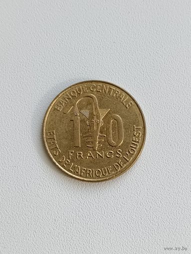 Западная Африка 10 франков 2022 года