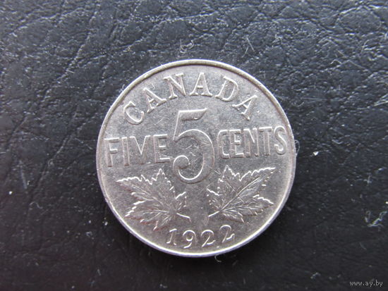 5 центов, 1922. Канада.