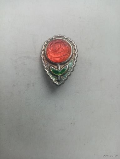 БРОШЬ РОЗАЧКА