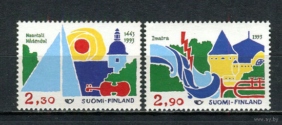 Финляндия - 1993 - Север. Туризм - [Mi. 1210-1211] - полная серия - 2 марки. MNH.  (Лот 100Du)